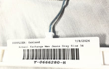 Load image into Gallery viewer, Armani Exchange Mens Gray Denim Medium Wash J22 Tapered Leg Jeans Size 34
