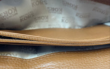 Load image into Gallery viewer, Michael Kors Womens Brookville Carryall Brown Leather Flap Clutch Purse
