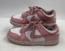 Load image into Gallery viewer, Authentic Nike Boys Dunk Low HV0930-100 Pink White Sneaker Shoes Size 3Y Stained
