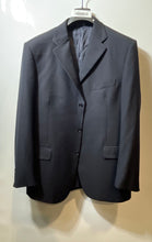 Load image into Gallery viewer, Zanieri Mens Dark Blue Wool Single Breasted Three-Button Blazer Jacket Size 42R
