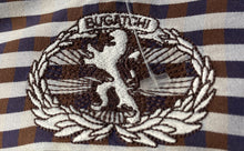 Load image into Gallery viewer, Bugatchi Mens Brown Striped Long Sleeve Collared Button-Up Shirt Size Large
