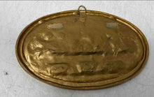 Load image into Gallery viewer, Gold-Tone 3D Relief Of The Last Supper Oval Shape Biblical Scene Wall Plaque

