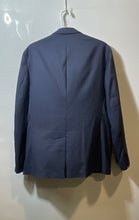 Load image into Gallery viewer, Banana Republic Mens Blue Houndstooth Print Notch Lapel Two-Button Blazer Sz 44R
