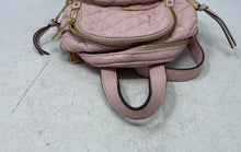 Load image into Gallery viewer, Michael Kors Womens Pink Leather Quilted Adjustable Strap Small Backpack
