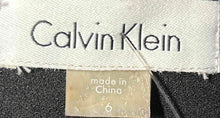 Load image into Gallery viewer, Calvin Klein Womens Black Long Puff Sleeve Round Neck Sheath Dress Size 6 w/ Tag
