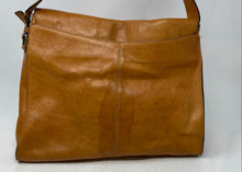 Load image into Gallery viewer, Adrienne Vittadini Womens Brown Leather Inner Pocket Flap Shoulder Handbag
