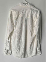 Load image into Gallery viewer, Zara Mens White Spread Collar Chest Pocket Long Sleeve Button-Up Shirt Size M
