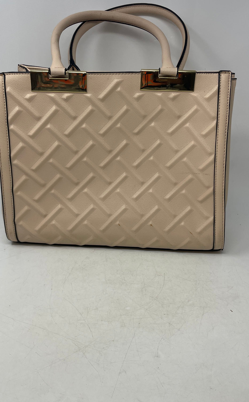 Aldo Womens Marins Beige Detachable Strap Double Handle Shoulder Tote Bag