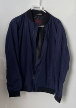Load image into Gallery viewer, Zara Man Mens Dark Blue Long Sleeve Full Zip Pockets Bomber Jacket Size Large
