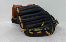 Load image into Gallery viewer, Wilson T-Ball Mini Pro Black Brown Leather 5 Finger Baseball Glove
