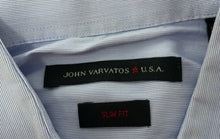 Load image into Gallery viewer, Authentic John Varvatos Mens Light Blue Long Sleeve Slim Fit Dress Shirt Size 17
