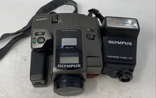 Load image into Gallery viewer, Olympus AZ-4 Zoom Black Infinity Super Film Camera With Case And Accessories
