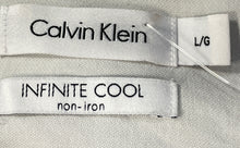 Load image into Gallery viewer, Calvin Klein Mens Purple White Plaid Infinite Cool Button-Up Shirt Size L
