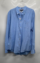 Load image into Gallery viewer, Tommy Hilfiger Mens Blue Collared Long Sleeve Button-Up Shirt Size XL

