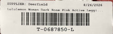 Load image into Gallery viewer, Lululemon Womens Dark Rose Pink Skinny Leg Compression Leggings Size 4
