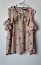 Load image into Gallery viewer, Lauren Ralph Lauren Womens Pink Floral Cold Shoulder Sleeve Blouse Top Size L
