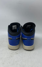 Load image into Gallery viewer, Nike Boys Air Jordan 1 Mid DQ8423-402 Black White Blue Basketball Shoes Sz 6.5Y
