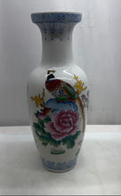 Load image into Gallery viewer, Vintage Chinese Family Rose Porcelain Hand Painted Bird And Floral Motifs Vase

