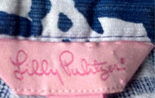 Load image into Gallery viewer, Lilly Pulitzer Womens Adie Blue White Cotton Flat Front Chino Shorts Size 10
