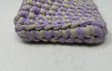 Load image into Gallery viewer, Valentina Papineni Womens Purple Crochet Snap Crossbody Bag
