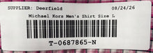 Load image into Gallery viewer, Michael Kors Mens Multicolor Plaid Print Long Sleeve Button-Up Shirt Size L
