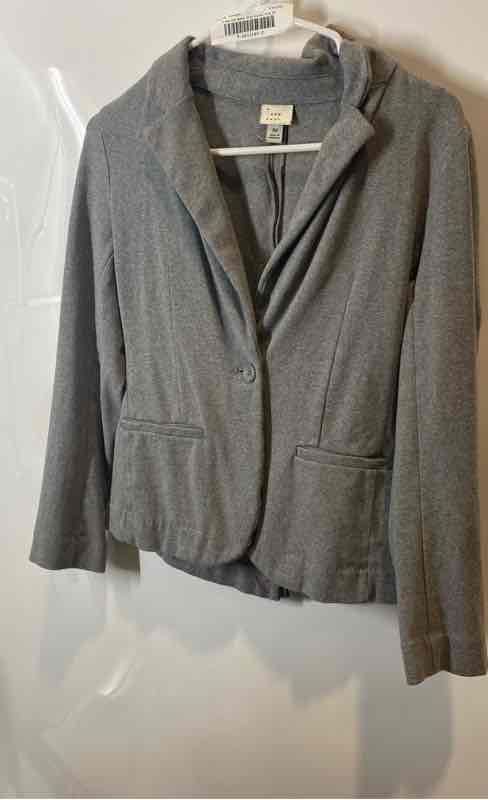 A New Day Womens Gray Notch Lapel Single-Breasted One-Button Blazer Size XS