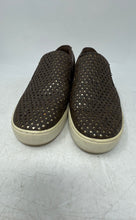 Load image into Gallery viewer, Michael Kors Womens Brown Leather Perforated Slip-On Low Top Sneaker Shoes Sz 9M
