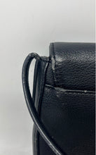 Load image into Gallery viewer, Calvin Klein Womens Black Leather Inner Pockets Adjustable Strap Crossbody Bag
