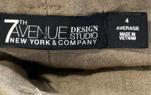 Load image into Gallery viewer, 7th Avenue Design Studio New York &amp; Company Womens Light Brown Dress Pants Sz 4
