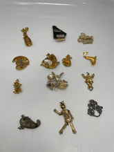 Load image into Gallery viewer, Women's "Once Upon A Time Series" Gold Tone/Multicolored Brooches (13 Pcs)
