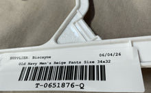 Load image into Gallery viewer, Old Navy Mens Beige Slash Pockets Flat Front Belt Loops Chino Pants Size 34x32
