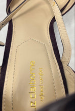 Load image into Gallery viewer, Liz Claiborne Womens Heidi Burgundy Pointed Toe High Strappy Heels Size 9M
