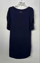 Load image into Gallery viewer, Lilly Pulitzer Womens Blue Cotton Regular Fit Short Sleeve Shift Dress Size L
