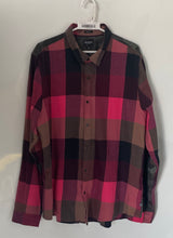 Load image into Gallery viewer, Guess Mens Multicolor Check Long Sleeve Collared Slim Fit Button-Up Shirt Sz XL
