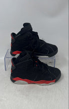 Load image into Gallery viewer, Nike Kids Air Jordan 6 Retro Black Red Round Toe Lace-Up Sneaker Shoes Size 11C
