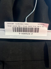 Load image into Gallery viewer, Lauren Ralph Lauren Mens Black Flat Front Button Dress Pants Size 36W X 32L
