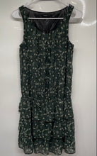Load image into Gallery viewer, Mango Womens Green Printed Sleeveless Round Neck Pullover Mini Dress Size S
