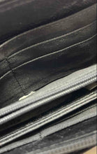 Load image into Gallery viewer, Fossil Womens Black Genuine Leather External Zip Single Strap Wristlet Wallet
