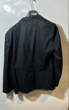 Load image into Gallery viewer, Express Mens Black Extra Slim Fit Peak Lapel Long Sleeve Military Jacket Sz 46R
