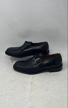 Load image into Gallery viewer, Cardinale Mens Black Leather Buckle Monk Strap Dress Shoes Size 8

