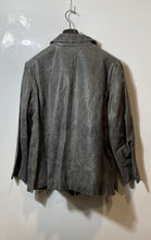 Load image into Gallery viewer, Linea By Louis Dell'Olio Mens Gray Leather Long Sleeve Full-Zip Jacket 2X W/Tags
