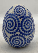Load image into Gallery viewer, White Blue Printed Porcelain Home Decorative Asian Collectible Egg Figurine
