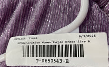 Load image into Gallery viewer, BCBGeneration Womens Purple Ruffle Adjustable Spaghetti Strap Mini Dress 6 W/Tag
