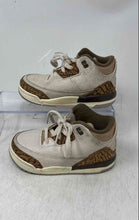Load image into Gallery viewer, Nike Kids Air Jordan 3 Retro Beige Brown Lace-Up Basketball Shoes Size 8C
