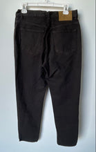 Load image into Gallery viewer, Calvin Klein Womens Black Denim Pockets Dark Wash High-Rise Tapered Jeans Sz 12
