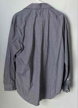 Load image into Gallery viewer, Calvin Klein Mens Black White Check Print Long Sleeve Dress Shirt Size 17 1/2
