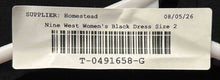 Load image into Gallery viewer, Nine West Womens Black Chain &amp; Beaded V-Neck Sleeveless A-Line Dress Size 2
