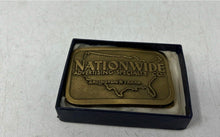 Load image into Gallery viewer, Vintage Hitline USA Nationwide Advertising Specialty Co Arlington TX Belt Buckle
