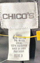 Load image into Gallery viewer, Chico's Womens Brown 3/4 Sleeve Front Flap Pockets One-Button Blazer Sz 3 W/Tags
