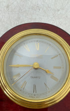 Load image into Gallery viewer, Ruby Matillo Danbury Quartz Home Decor Desk Mantel Wood Clock Not Tested
